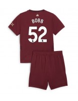 Manchester City Oscar Bobb #52 Tredjedraktsett Barn 2024-25 Korte ermer (+ bukser)